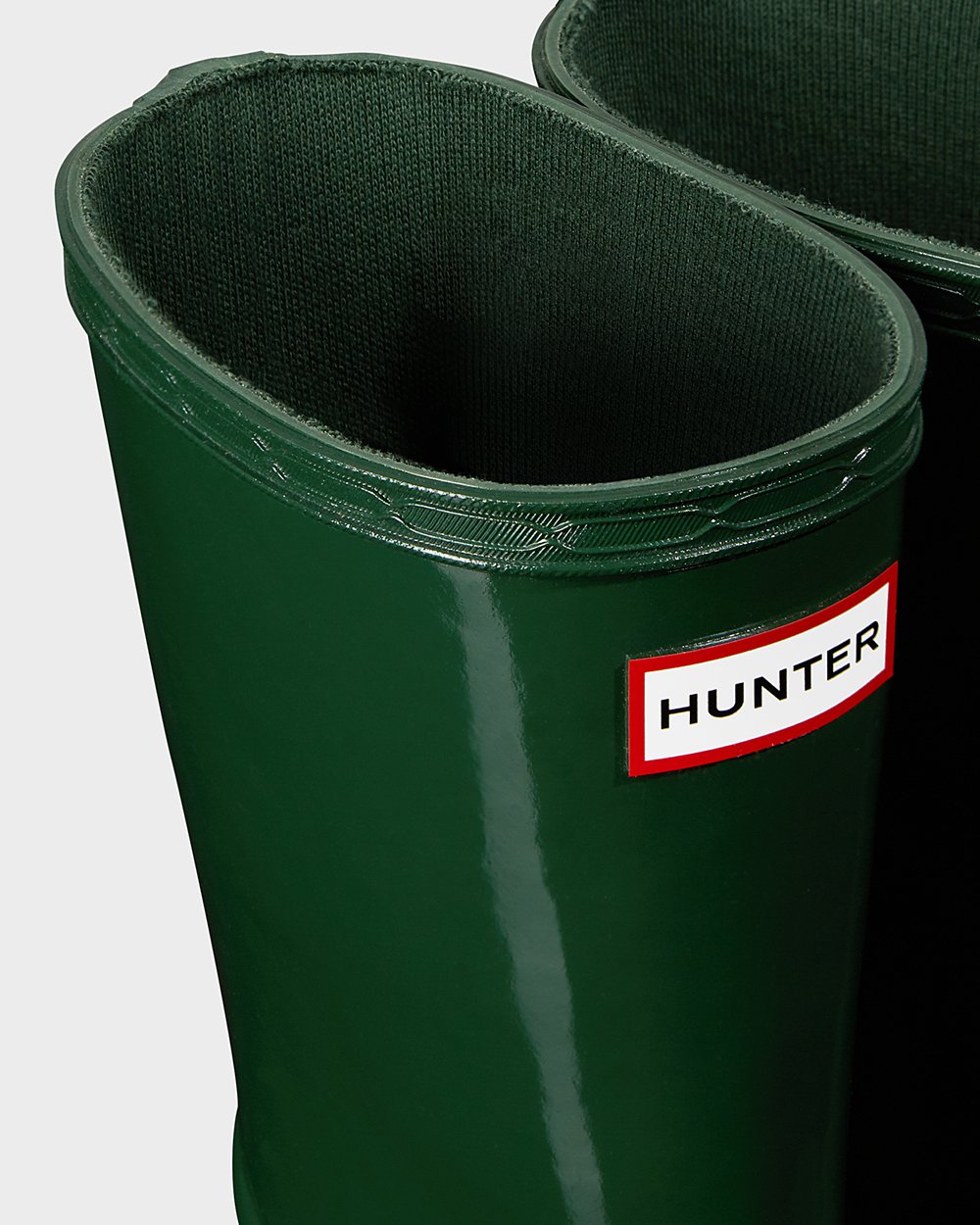 Botas De Agua Original First Classic Gloss Hunter Niños - Verdes - 431569HWE